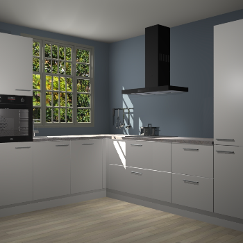 Zijdegrijze keuken Radom 55461