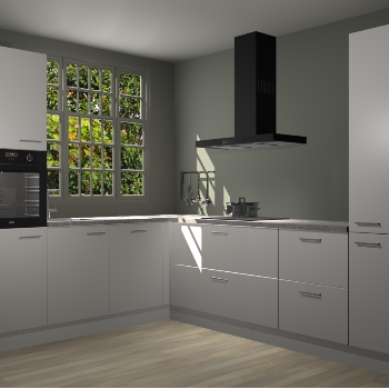 Zijdegrijze keuken Radom 55474