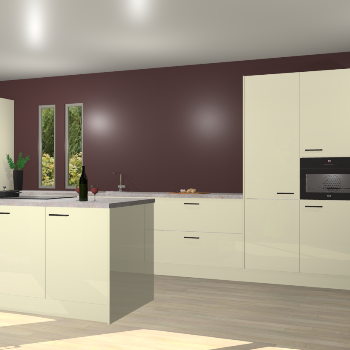 Magnolia hoogglans keuken Krakor 78240