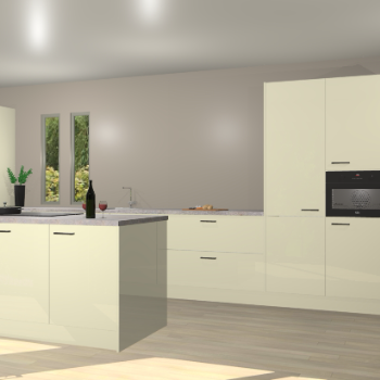 Magnolia hoogglans keuken Krakor 78241