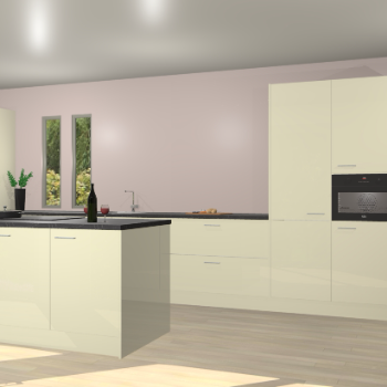 Magnolia hoogglans keuken Krakor 78251