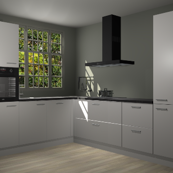 Zijdegrijze keuken Radom 55475