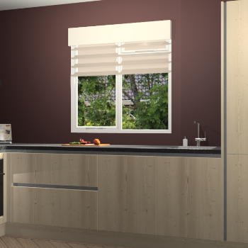 Vuren greeploze keuken Luzern 58793