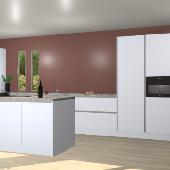 Sneeuwwitte greeploze keuken Krakor 78367