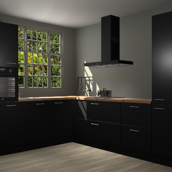 Zwarte keuken Radom 55467