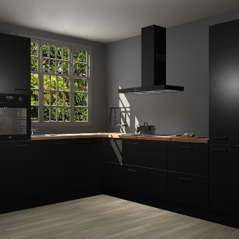 Zwarte keuken Radom 55491