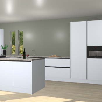 Sneeuwwitte greeploze keuken Krakor 78370