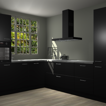 Zwarte keuken Radom 55590