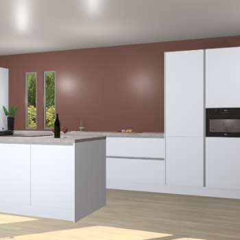 Sneeuwwitte greeploze keuken Krakor 78382