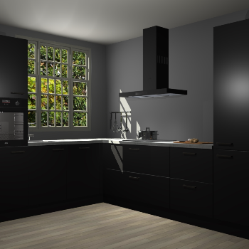 Zwarte keuken Radom 55609