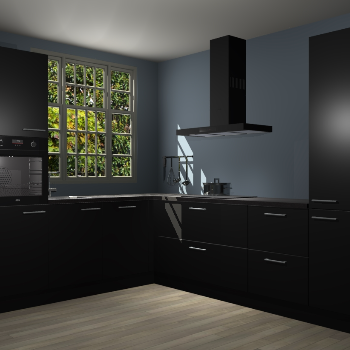 Zwarte keuken Radom 55586