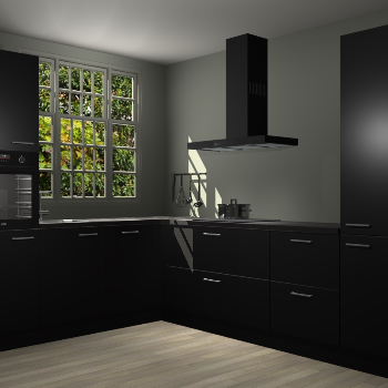 Zwarte keuken Radom 55591