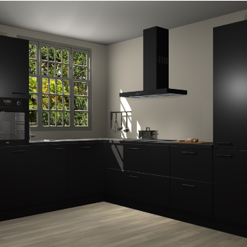 Zwarte keuken Radom 55602