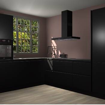 Zwarte greeploze keuken Radom 56134