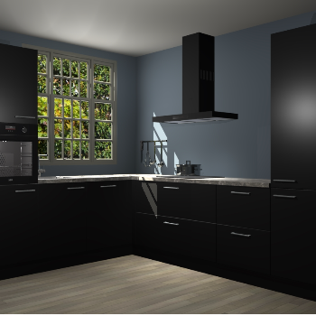 Zwarte keuken Radom 55587