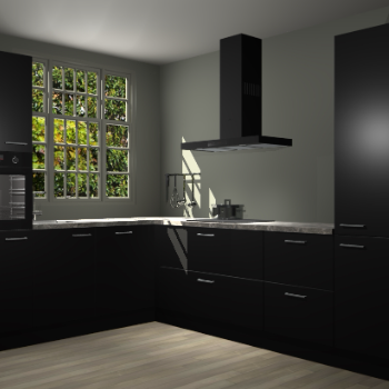 Zwarte keuken Radom 55592