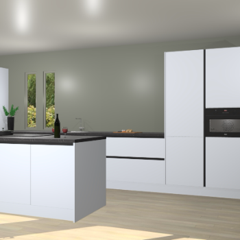 Sneeuwwitte greeploze keuken Krakor 78434