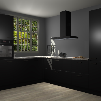 Zwarte keuken Radom 55611