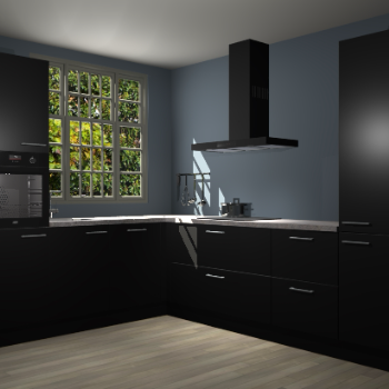 Zwarte keuken Radom 55588