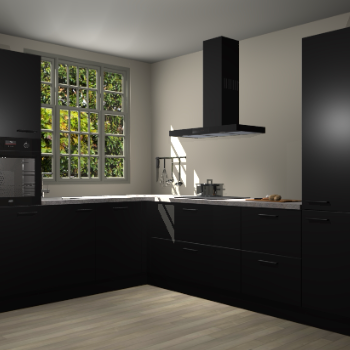 Zwarte keuken Radom 55606