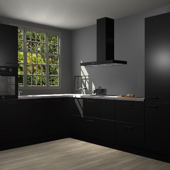 Zwarte keuken Radom 55612