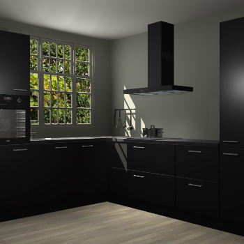 Zwarte keuken Radom 55594