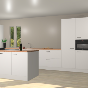 Zijdegrijze keuken Krakor 78445