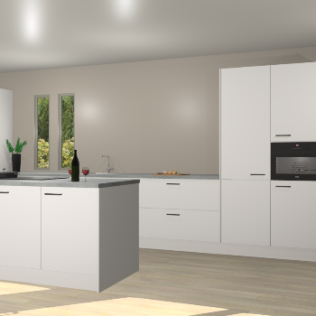 Zijdegrijze keuken Krakor 78452