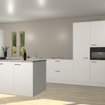 Zijdegrijze keuken Krakor 78519