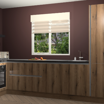 Goud Eiken greeploze keuken Luzern 59270