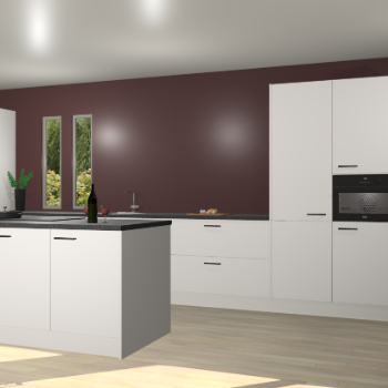 Zijdegrijze keuken Krakor 78627