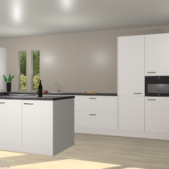 Zijdegrijze keuken Krakor 78628