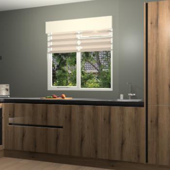 Goud Eiken greeploze keuken Luzern 59273