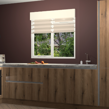 Goud Eiken greeploze keuken Luzern 59288