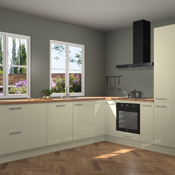 Magnolia hoogglans keuken Konin 66000