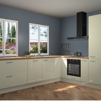 Magnolia hoogglans keuken Konin 66001