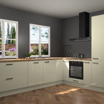 Magnolia hoogglans keuken Konin 66003