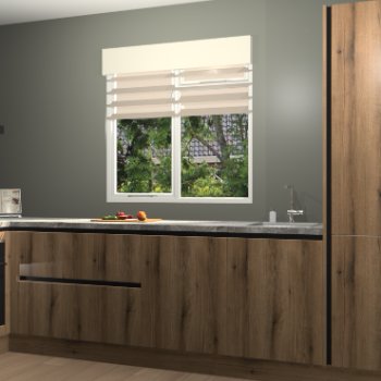 Goud Eiken greeploze keuken Luzern 59298