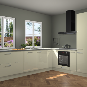 Magnolia hoogglans keuken Konin 66031