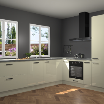 Magnolia hoogglans keuken Konin 66034