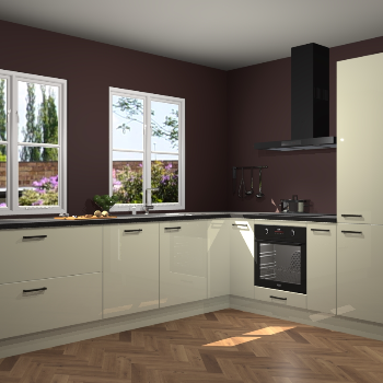 Magnolia hoogglans keuken Konin 66071