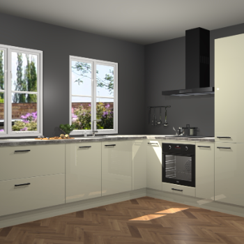 Magnolia hoogglans keuken Konin 66122