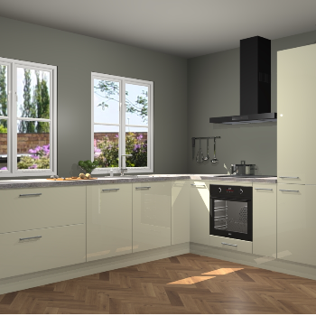 Magnolia hoogglans keuken Konin 66125