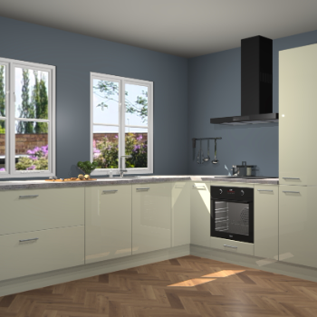 Magnolia hoogglans keuken Konin 66126