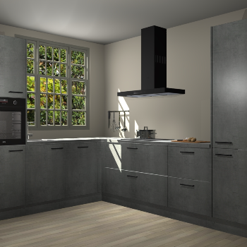 Beton Parelgrijs keuken Radom 54612