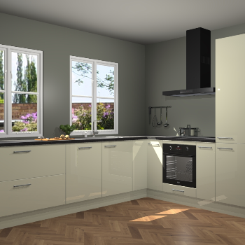 Magnolia hoogglans keuken Konin 66131