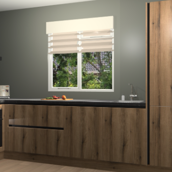 Goud Eiken greeploze keuken Luzern 59331