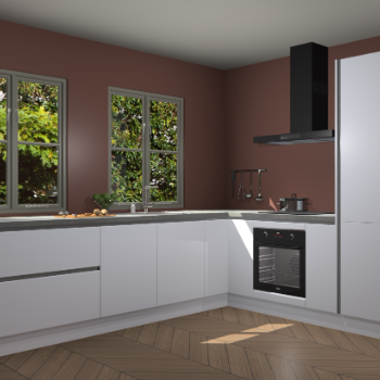 Sneeuwwitte greeploze keuken Konin 66164