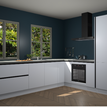 Sneeuwwitte greeploze  keuken Konin 66167