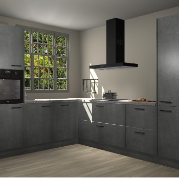 Beton Parelgrijs keuken Radom 54615